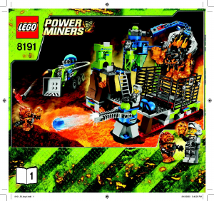 Manual Lego set 8191 Power Miners Lavatraz