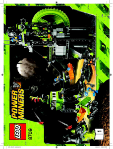 Bedienungsanleitung Lego set 8709 Power Miners Untertage-Bahnhof