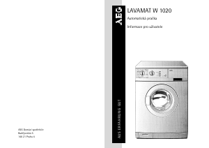 Manuál AEG LAVW1020-W Pračka