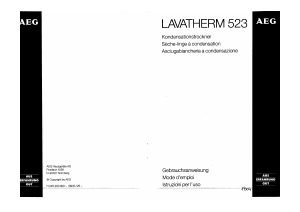 Bedienungsanleitung AEG LTH523-W Trockner