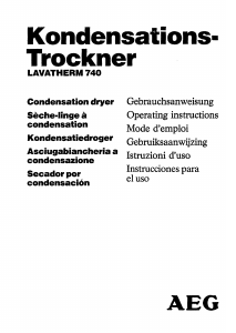 Bedienungsanleitung AEG LTH740 Trockner