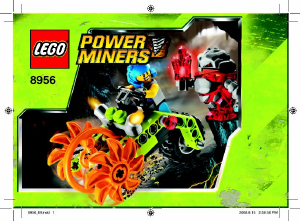 Manual Lego set 8956 Power Miners Stone chopper