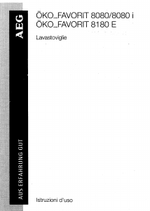 Manuale AEG FAV8080I-DML Lavastoviglie