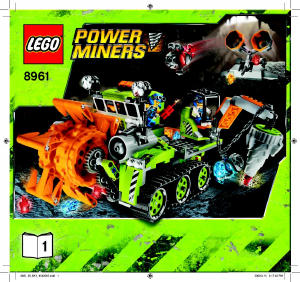 Bruksanvisning Lego set 8961 Power Miners Kristall tuggaren