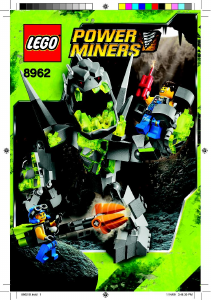 Manual Lego set 8962 Power Miners Crystal king