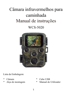 Manual Denver WCS-5020 Câmara desportiva
