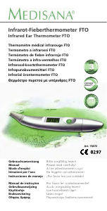 Manual de uso Medisana FTO Termómetro