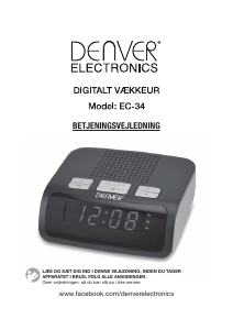 Brugsanvisning Denver EC-34 Vækkeur