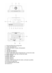 Manual de uso Denver ECP-719NR Despertador