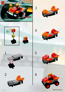 Manual Lego set 4582 Racers Red bullet