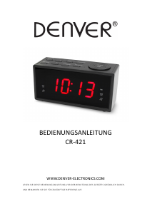 Bedienungsanleitung Denver CR-421 Uhrenradio