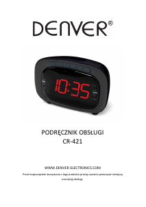 Instrukcja Denver CR-422 Radiobudzik