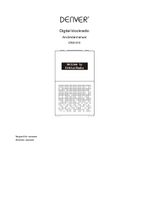 Bruksanvisning Denver CRD-510 Klockradio