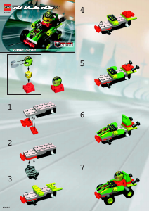 Manual Lego set 4590 Racers Flash turbo