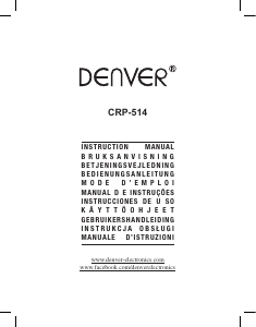 Manuale Denver CRP-514 Radiosveglia