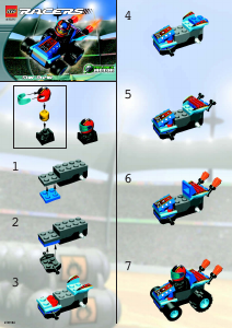 Manual Lego set 4591 Racers Star strike