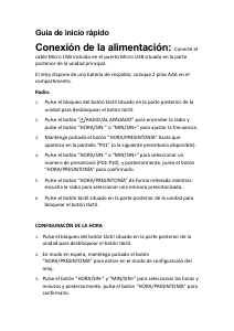 Manual de uso Denver CRQ-105 Radiodespertador