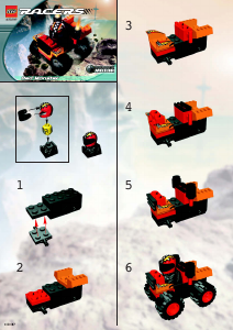 Manual Lego set 4592 Racers Red monster