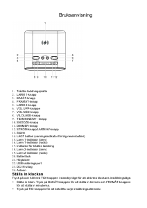 Bruksanvisning Denver CRQ-107 Klockradio