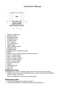 Handleiding Denver CRQ-107 Wekkerradio