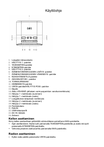 Käyttöohje Denver CRQ-107 Radioherätyskello