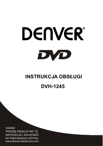 Instrukcja Denver DVH-1245 Odtwarzacz DVD