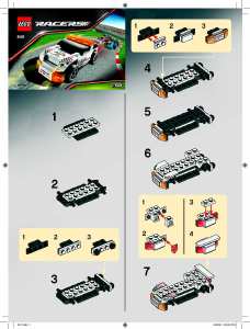 Manual Lego set 8121 Racers Track marshal