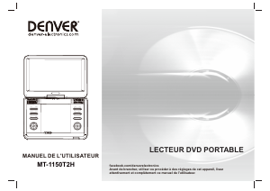 Mode d’emploi Denver MT-1150T2H Lecteur DVD