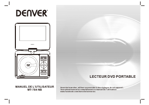 Mode d’emploi Denver MT-784NB Lecteur DVD