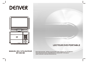 Mode d’emploi Denver MT-986NB Lecteur DVD