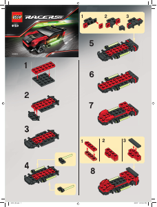 Handleiding Lego set 8150 Racers ZX turbo