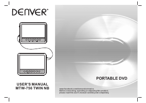 Manual de uso Denver MTW-756TWINNB Reproductor DVD