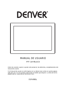Manual de uso Denver PFF-1017BLACK Marco digital