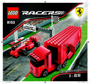 Bruksanvisning Lego set 8153 Racers Ferrari F1 Truck