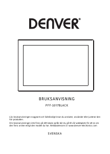 Bruksanvisning Denver PFF-1017BLACK Digital fotoram