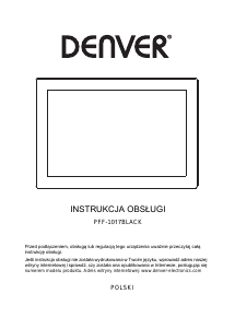 Instrukcja Denver PFF-1017BLACK Ramka cyfrowa
