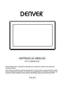 Instrukcja Denver PFF-1160HBLACK Ramka cyfrowa