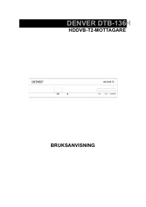 Bruksanvisning Denver DTB-136H Digitalmottagare