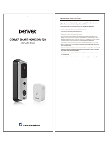 Manuale Denver SHV-120 Campanello di casa