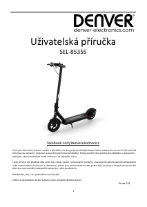 Manuál Denver SEL-85355 Elektrický skútr