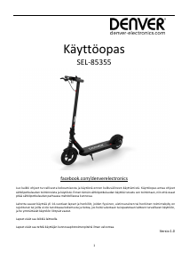 Käyttöohje Denver SEL-85355 Sähköpotkulauta