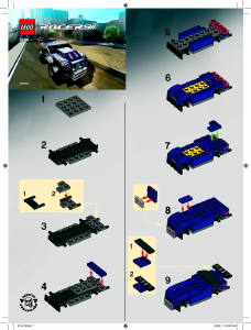 Manual Lego set 8194 Racers Nitro muscle