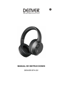Manual de uso Denver BTH-251 Auriculares