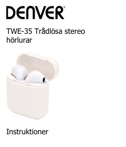 Bruksanvisning Denver TWE-35 Hörlurar