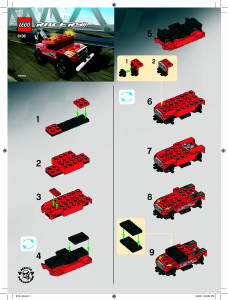 Bruksanvisning Lego set 8195 Racers Turbo Tow