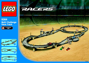 Manual de uso Lego set 8364 Racers Pista de carreras múltiples desafío