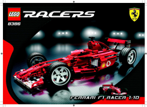 Manual de uso Lego set 8386 Racers Ferrari F1 racer 1-10