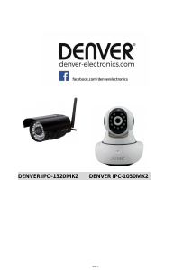 Bruksanvisning Denver IPO-1320MK2 IP-kamera