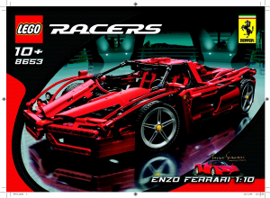 Manual Lego set 8653 Racers Ferrari Enzo 1-10