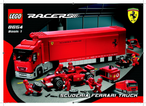 Manual de uso Lego set 8654 Racers Camión Ferrari F1